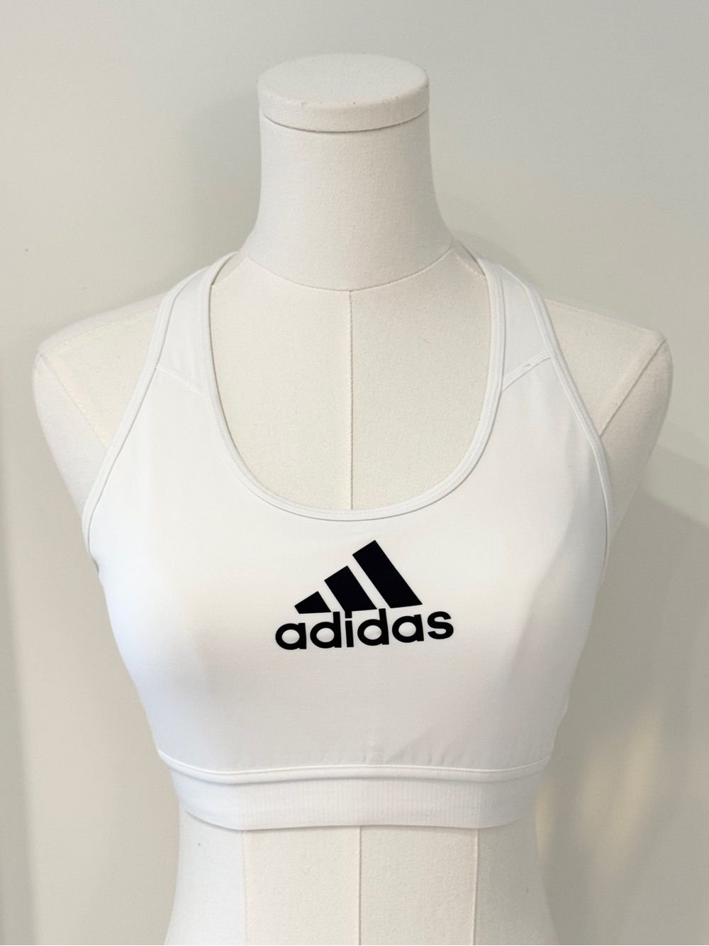 Adidas Women’s White Logo Sports Bra / S